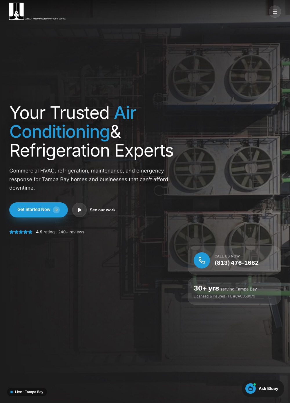 Commercial refrigeration site